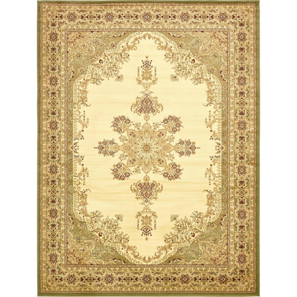 Louis Versailles Rug, Green (10' 0 x 13' 0). Picture 1