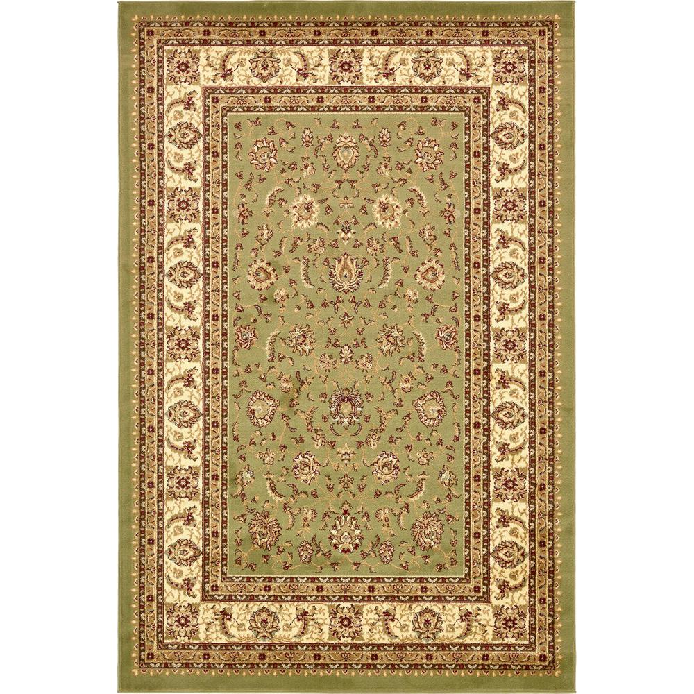 St. Louis Voyage Rug, Green (6' 0 x 9' 0). Picture 1