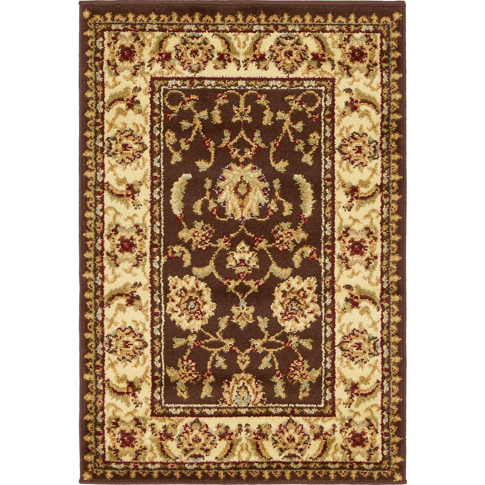 St. Louis Voyage Rug, Brown (2' 2 x 3' 0). Picture 1