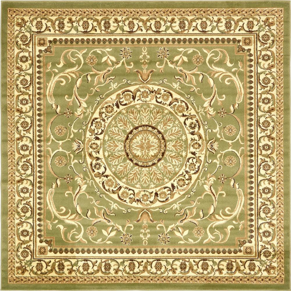Napoleon Versailles Rug, Green (8' 0 x 8' 0). Picture 1