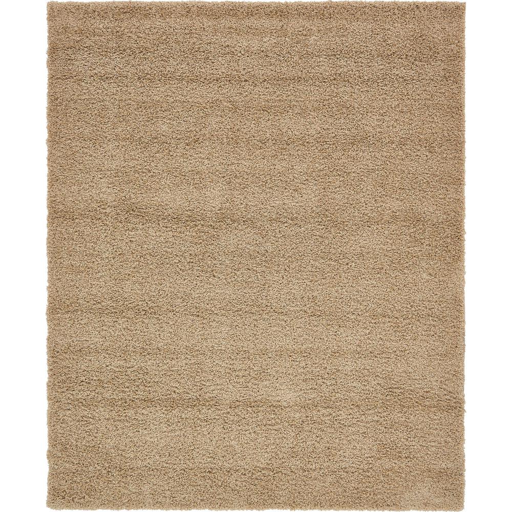 Solid Shag Rug, Taupe (8' 0 x 10' 0). Picture 1