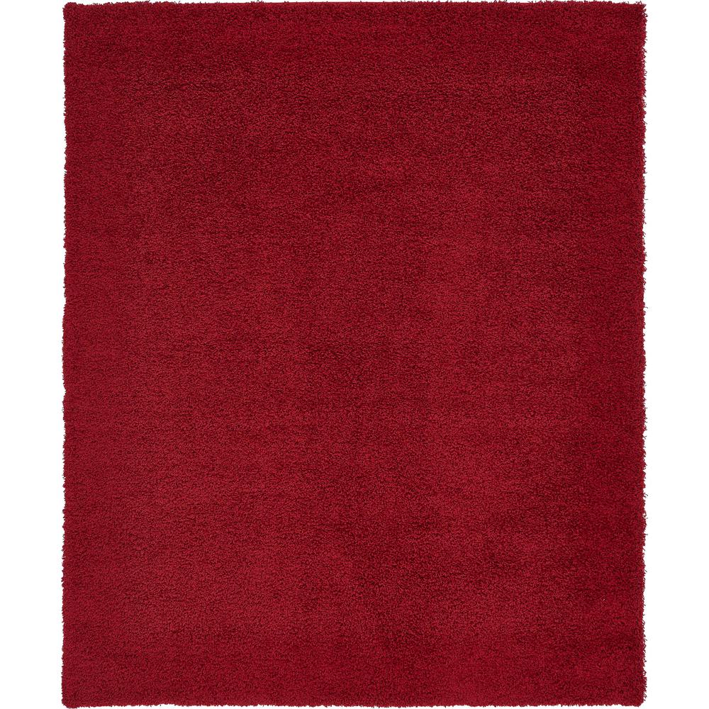Solid Shag Rug, Cherry Red (8' 0 x 10' 0). Picture 1