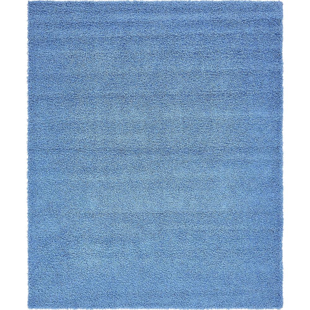 Solid Shag Rug, Periwinkle Blue (8' 0 x 10' 0). Picture 1