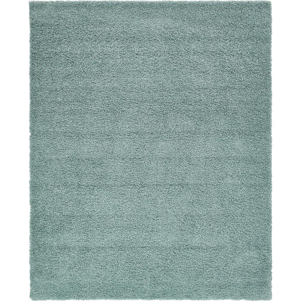 Solid Shag Rug, Slate Blue (8' 0 x 10' 0). Picture 1