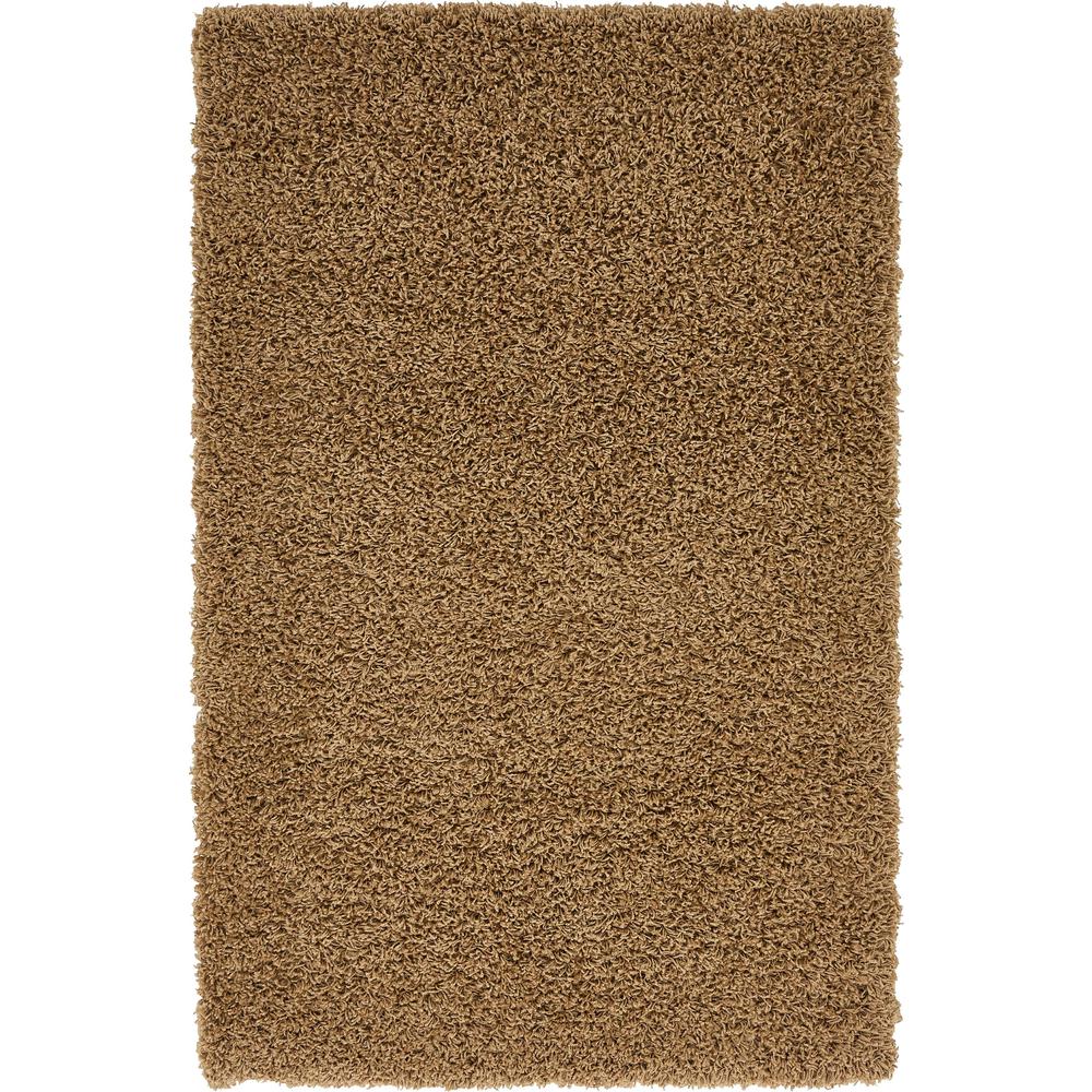 Solid Shag Rug, Cocoa (3' 3 x 5' 3). Picture 1