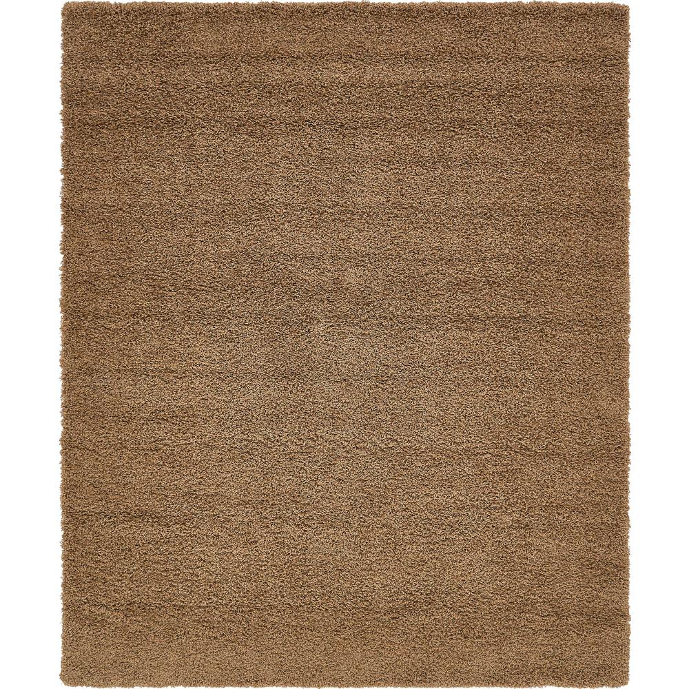 Solid Shag Rug, Cocoa (8' 0 x 10' 0). Picture 1