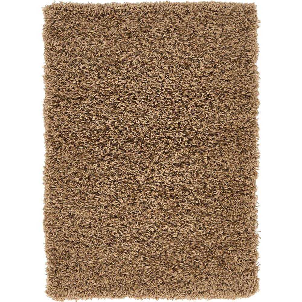 Solid Shag Rug, Cocoa (2' 2 x 3' 0). Picture 1