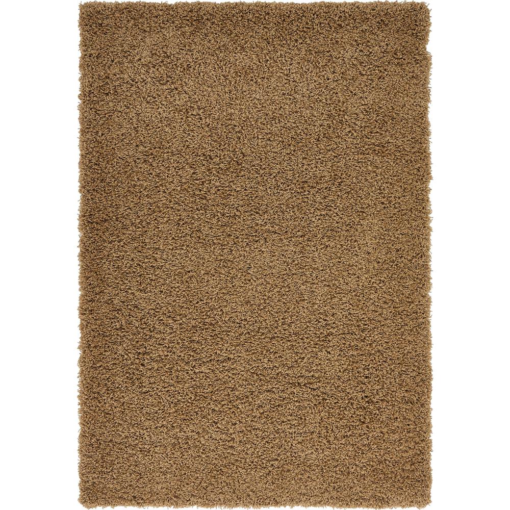 Solid Shag Rug, Cocoa (4' 0 x 6' 0). Picture 1