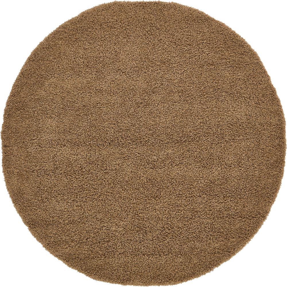 Solid Shag Rug, Cocoa (8' 2 x 8' 2). Picture 1