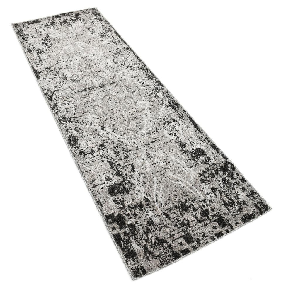 Manchester Indoor/Outdoor Rug, Light Gray (2' 0 x 6' 0). Picture 3