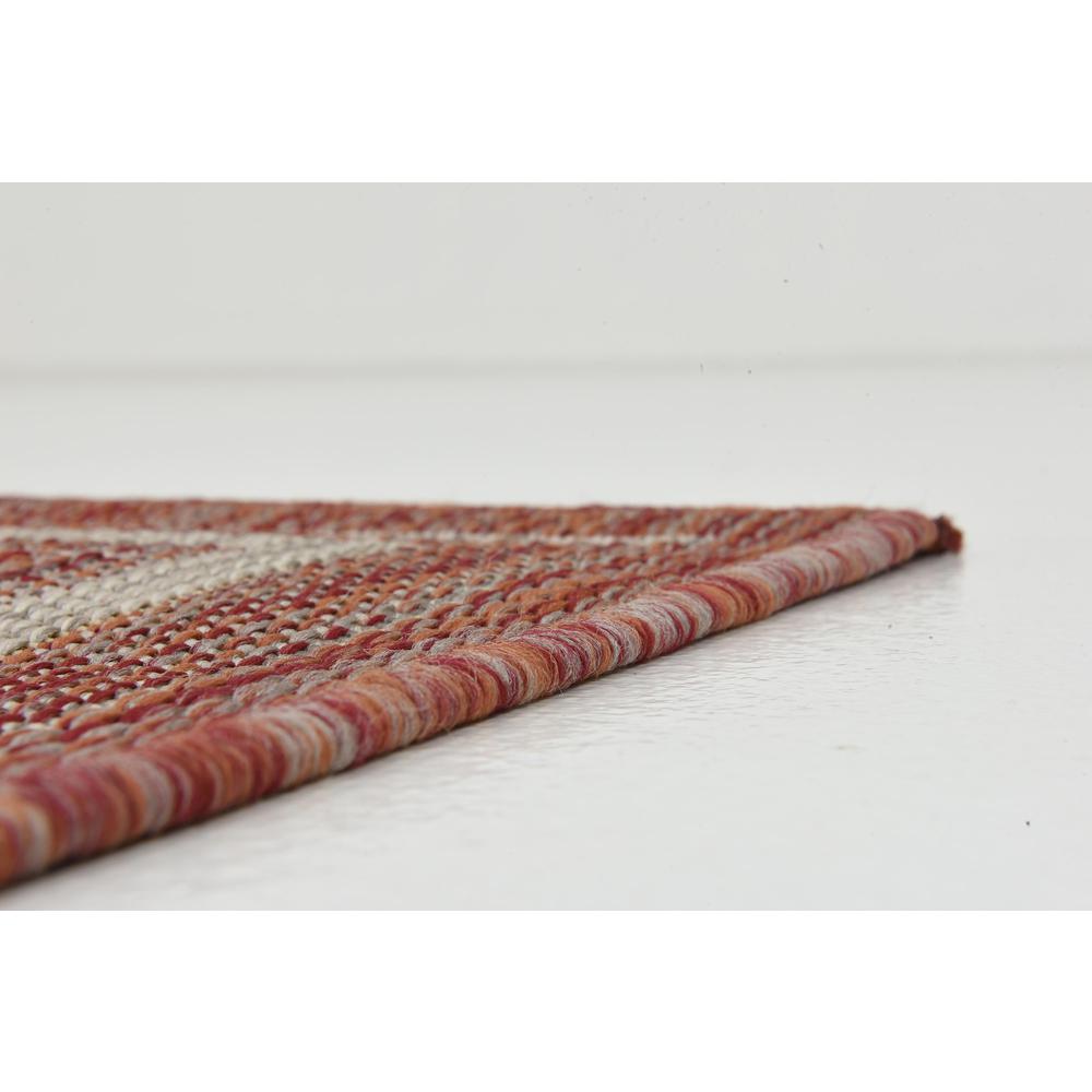 Outdoor Soft Border Rug, Rust Red (2' 0 x 6' 0). Picture 6