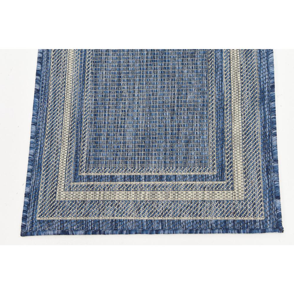 Outdoor Soft Border Rug, Blue (2' 0 x 6' 0). Picture 6