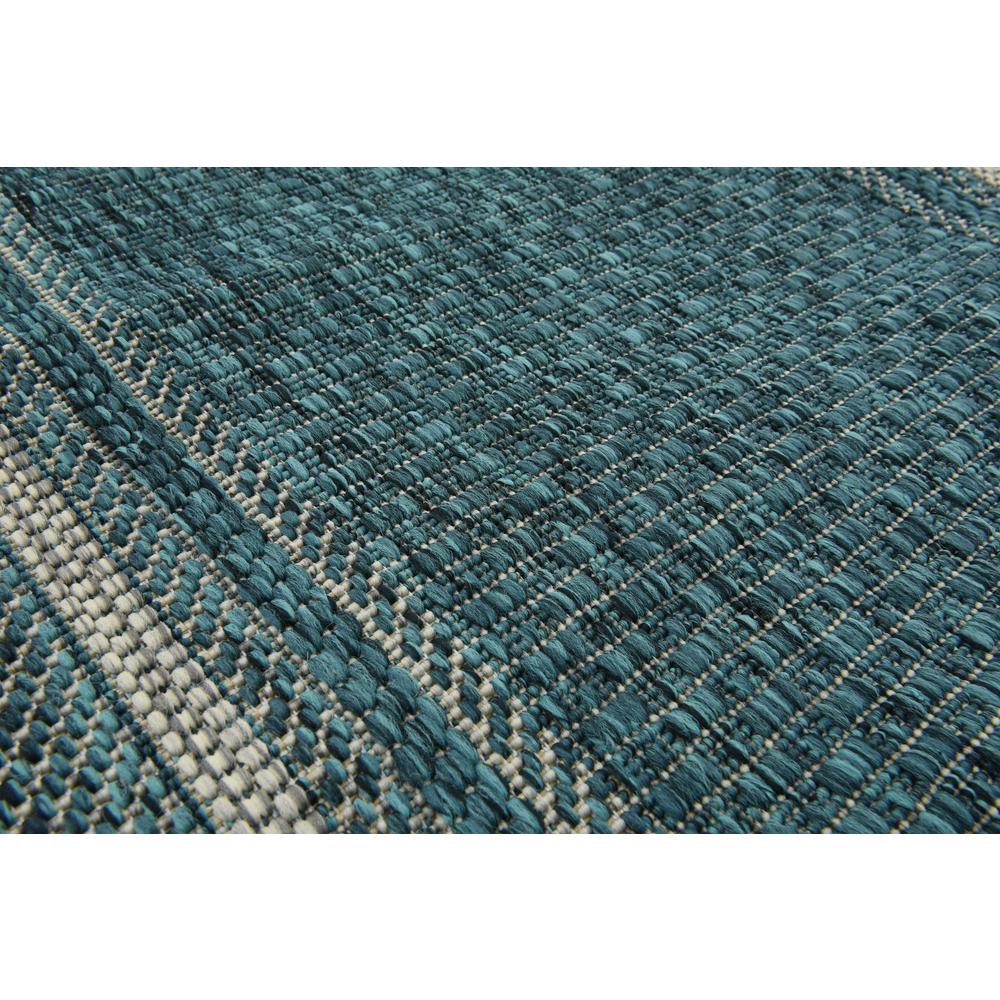 Outdoor Soft Border Rug, Teal (2' 0 x 6' 0). Picture 5