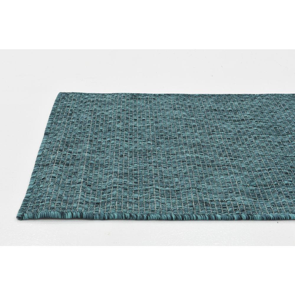 Outdoor Solid Rug, Teal (2' 0 x 6' 0). Picture 4