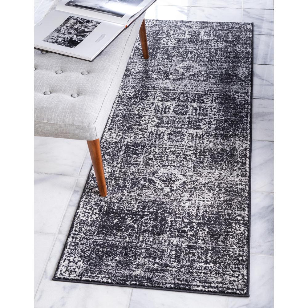 Bouquet Tradition Rug, Black (2' 2 x 6' 0). Picture 2