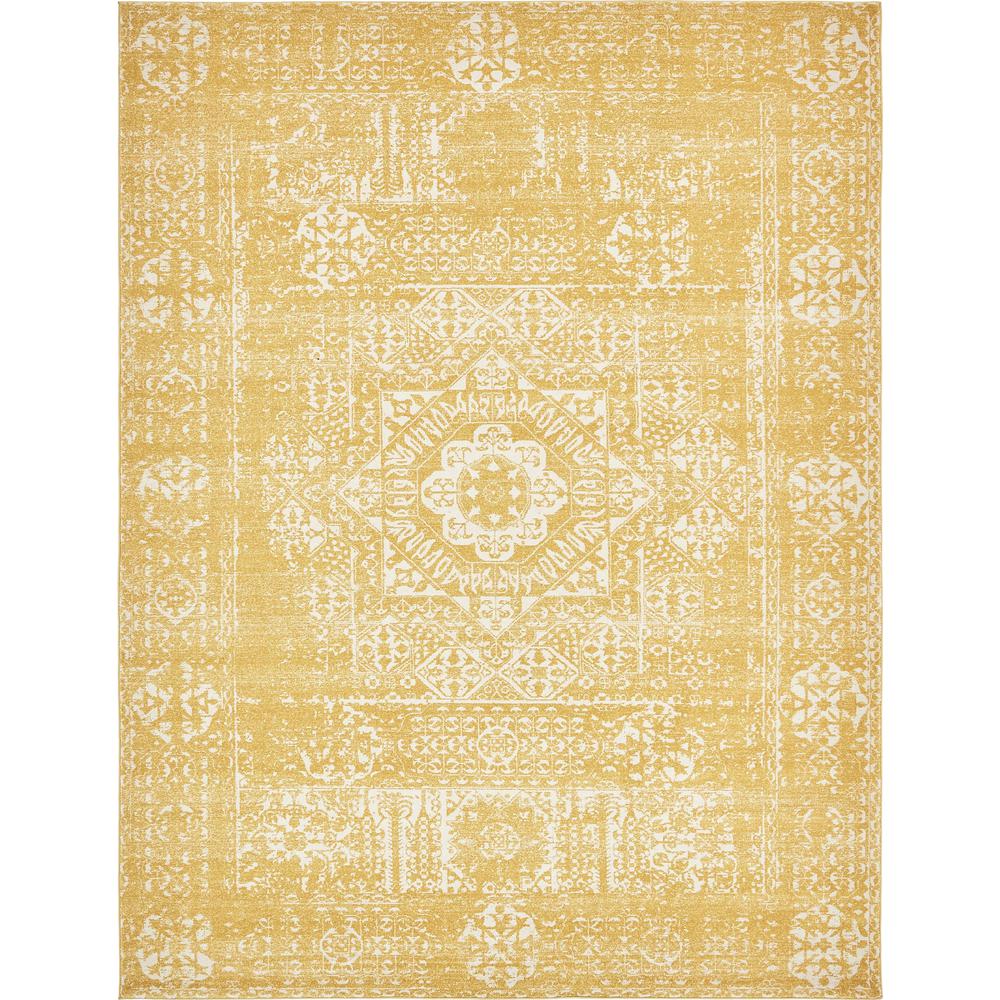 Bouquet Tradition Rug, Yellow (9' 0 x 12' 0). The main picture.