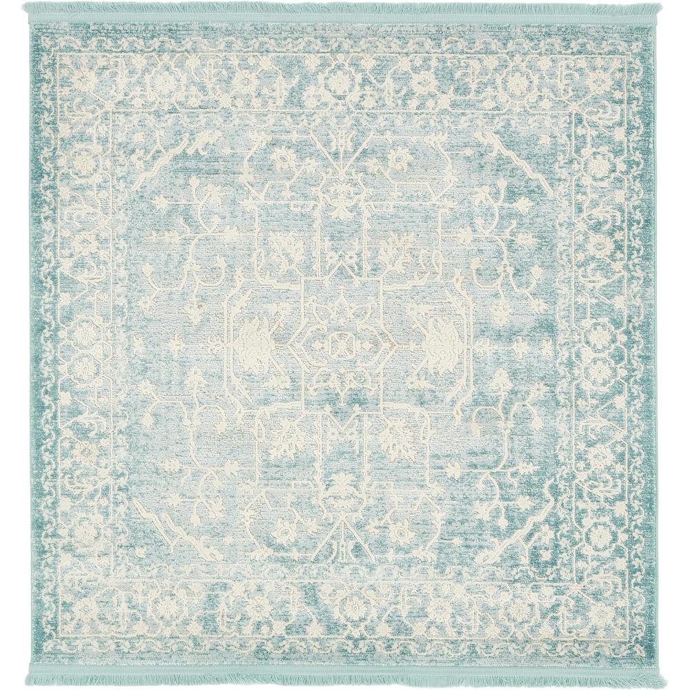 Olympia New Classical Rug, Blue (4' 0 x 4' 0). Picture 1