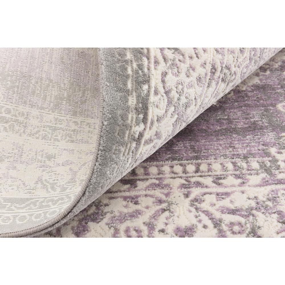 Olwen New Classical Rug, Purple (4' 0 x 4' 0). Picture 6