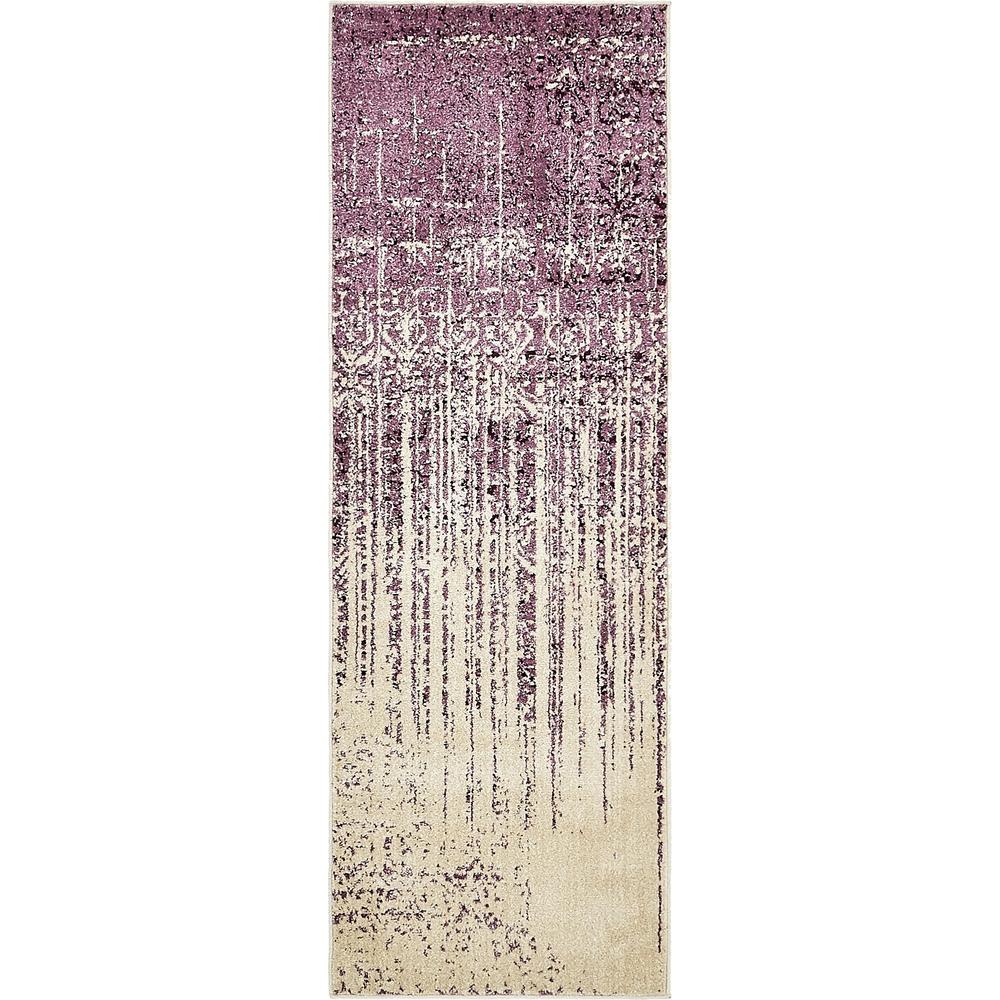 Jennifer Del Mar Rug, Purple (2' 2 x 6' 0). Picture 1