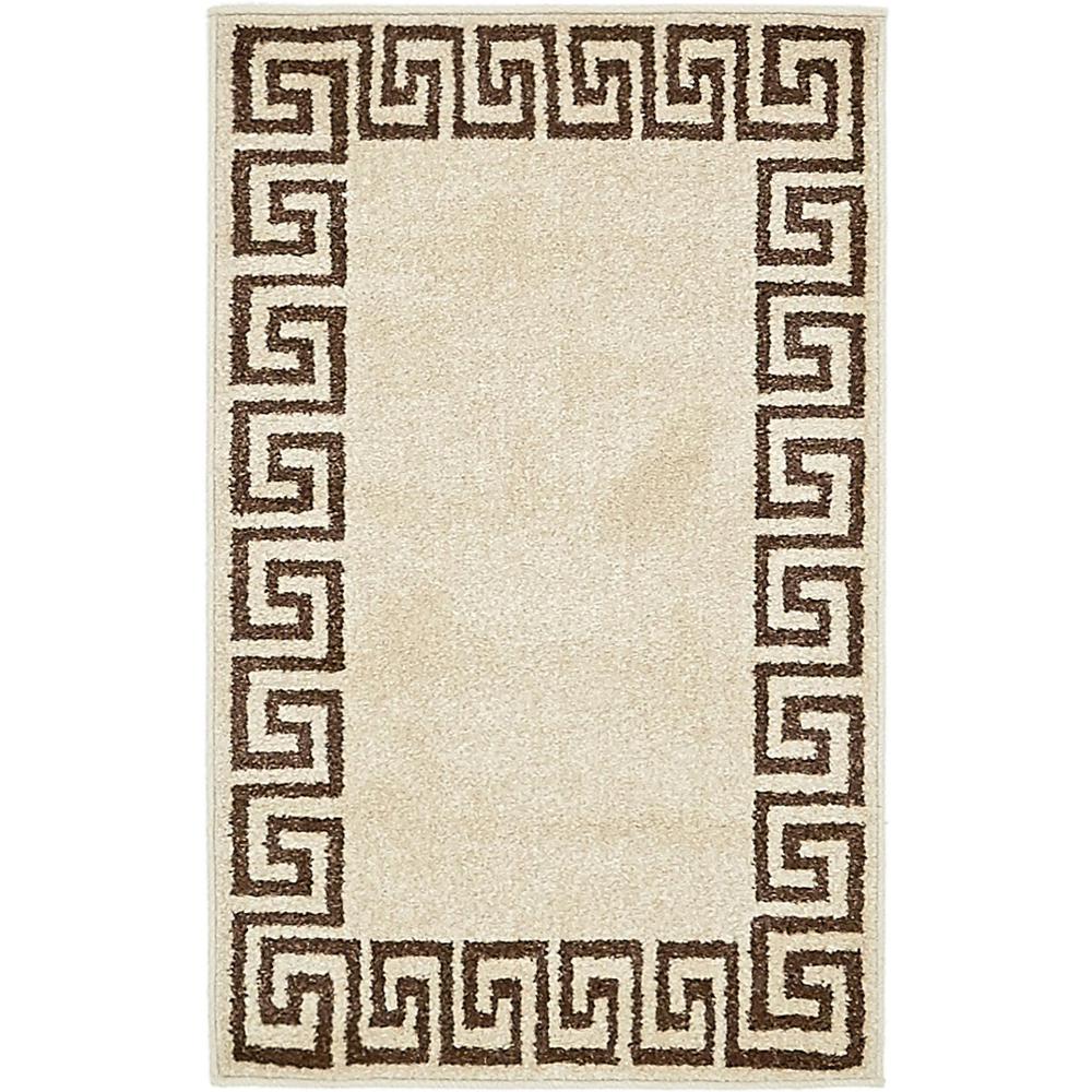 Modern Athens Rug, Beige/Brown (2' 0 x 3' 0). Picture 1