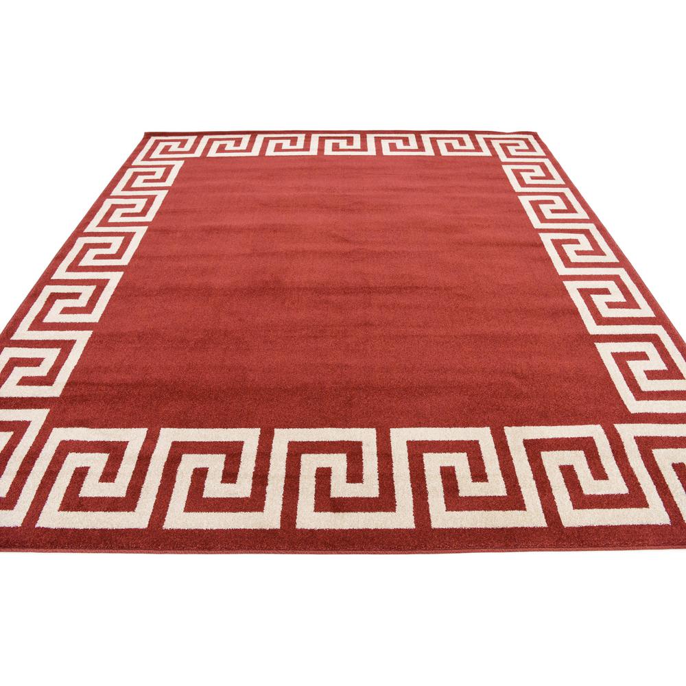 Modern Athens Rug, Burgundy (8' 0 x 8' 0). Picture 4