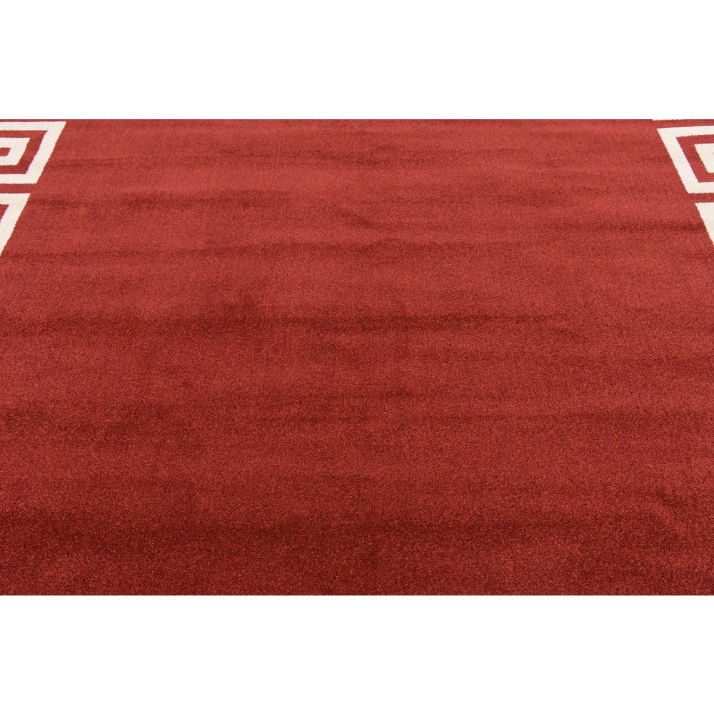 Modern Athens Rug, Burgundy (8' 0 x 8' 0). Picture 5