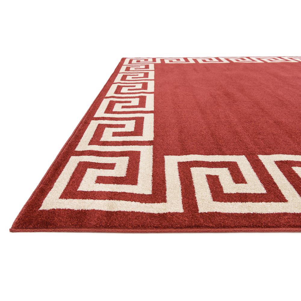 Modern Athens Rug, Burgundy (8' 0 x 8' 0). Picture 6