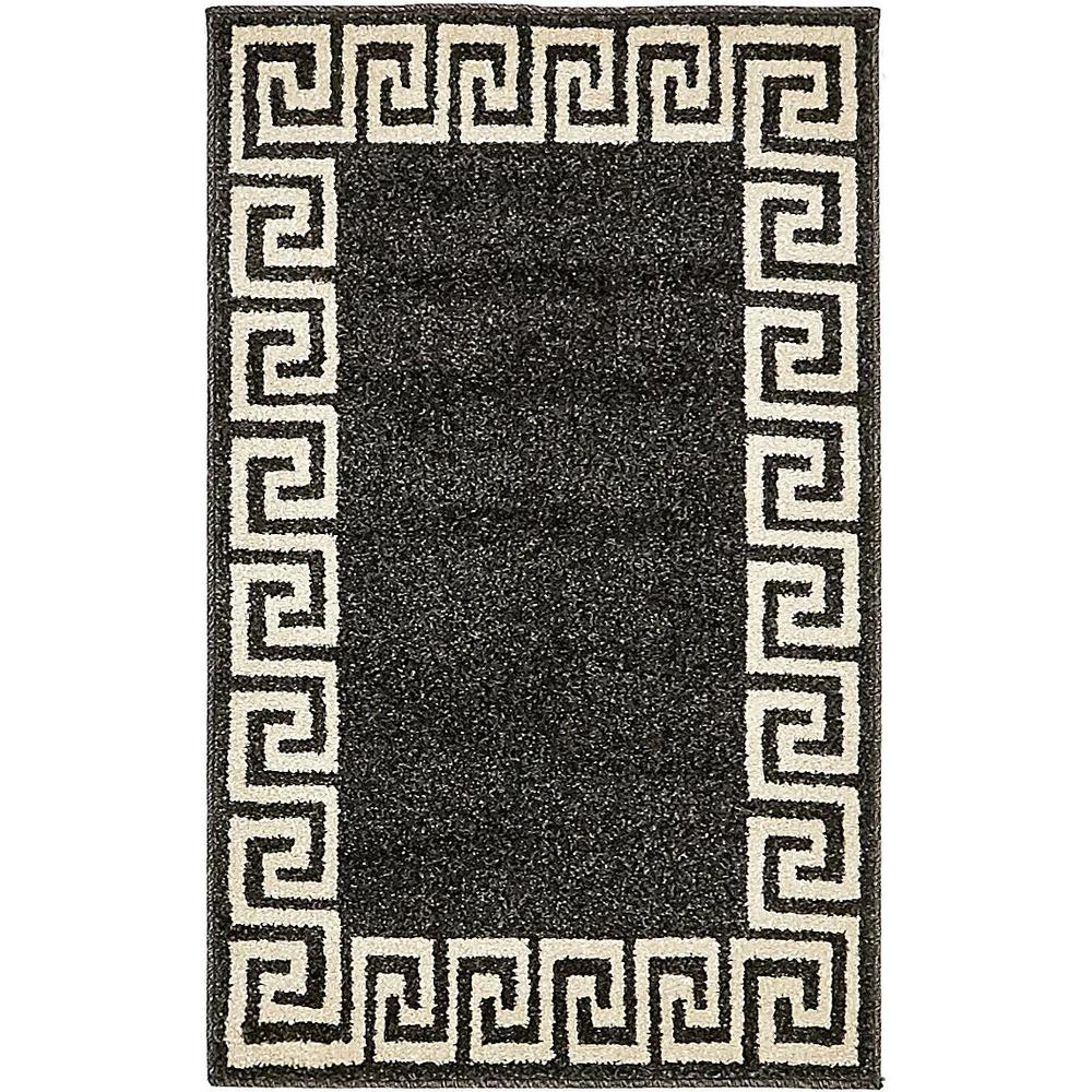 Modern Athens Rug, Charcoal (2' 0 x 3' 0). Picture 1