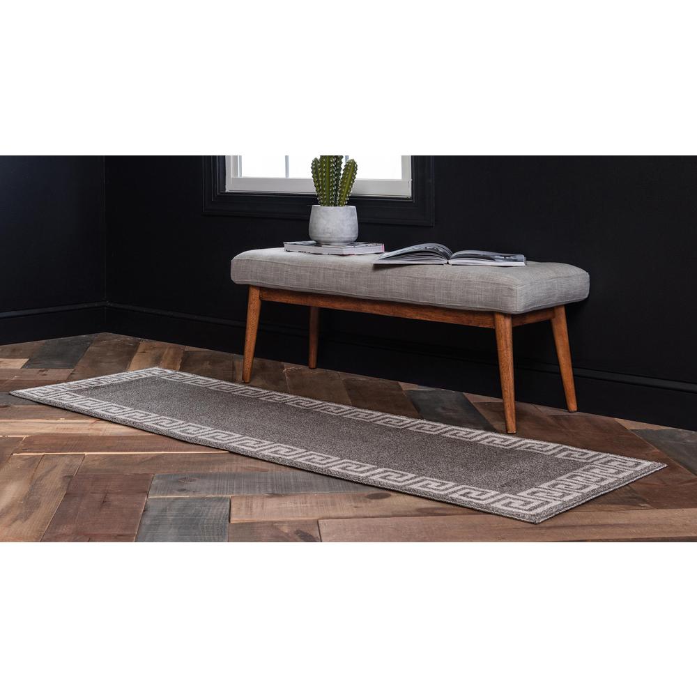 Modern Athens Rug, Gray (2' 7 x 10' 0). Picture 3