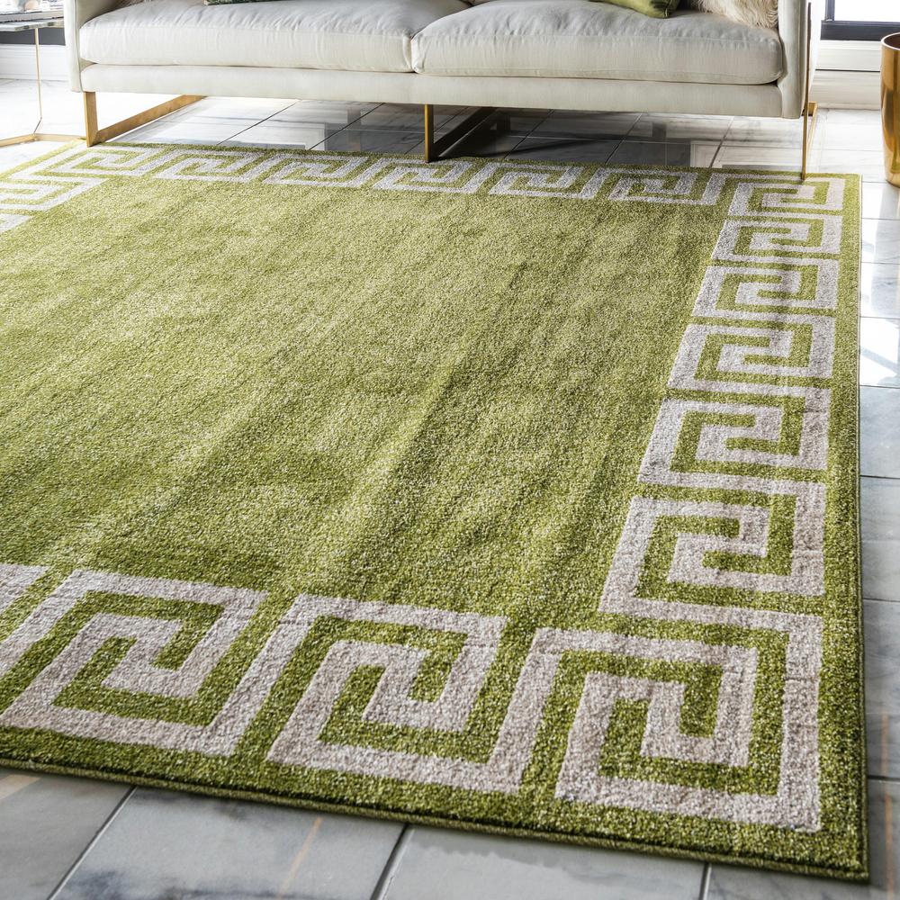 Modern Athens Rug, Light Green (8' 0 x 8' 0). Picture 2