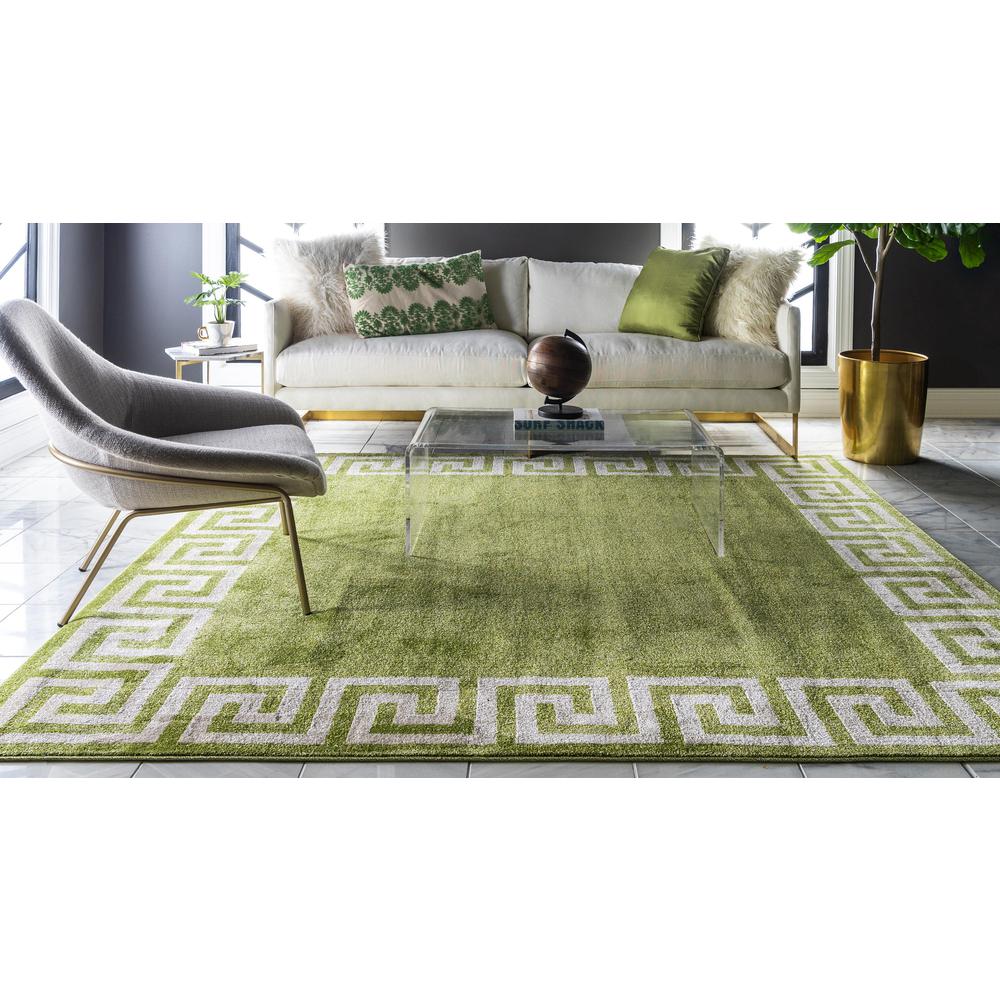 Modern Athens Rug, Light Green (8' 0 x 8' 0). Picture 4