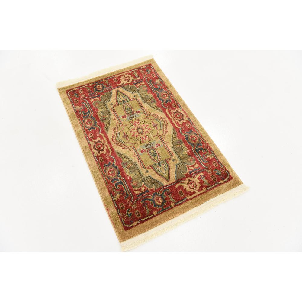 Arsaces Sahand Rug, Tan (2' 2 x 3' 0). Picture 3