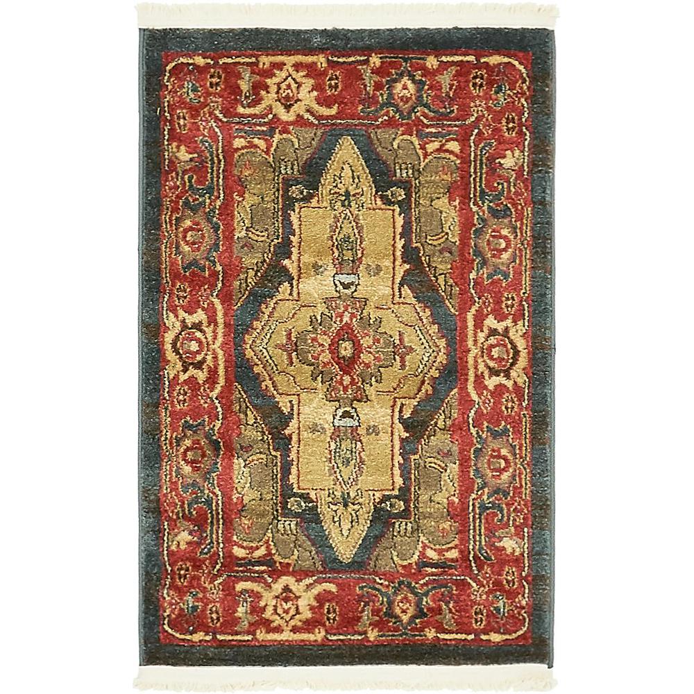 Arsaces Sahand Rug, Dark Blue (2' 2 x 3' 0). Picture 1