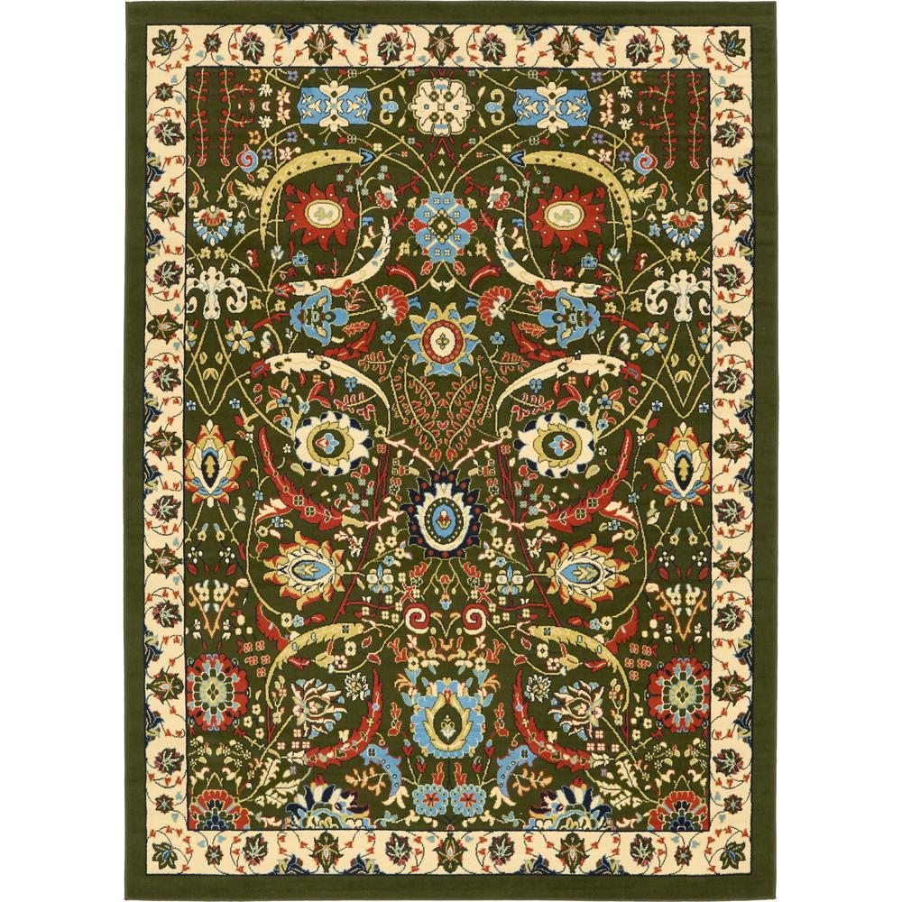 Cape Cod Espahan Rug, Olive (7' 0 x 10' 0). Picture 1