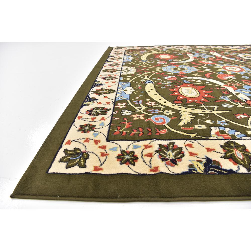 Cape Cod Espahan Rug, Olive (8' 0 x 8' 0). Picture 6