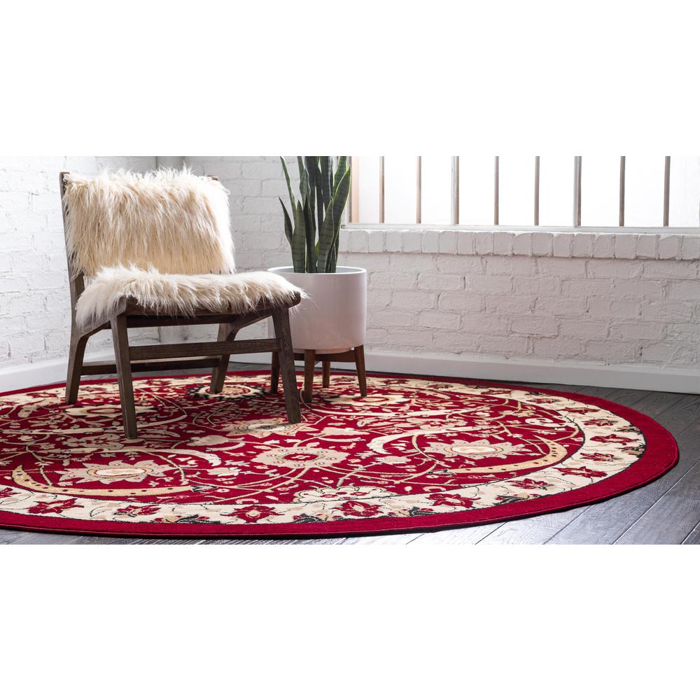 Cape Cod Espahan Rug, Red (8' 0 x 8' 0). Picture 3