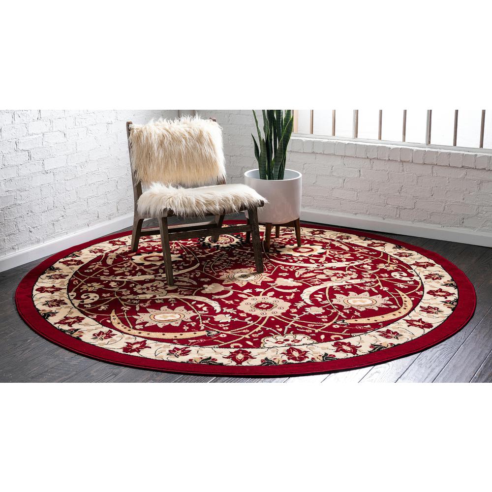 Cape Cod Espahan Rug, Red (8' 0 x 8' 0). Picture 4