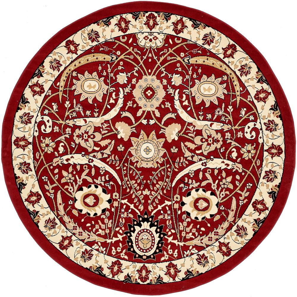 Cape Cod Espahan Rug, Red (8' 0 x 8' 0). Picture 1