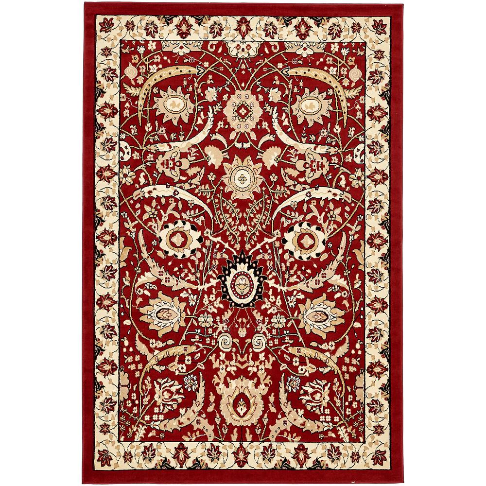 Cape Cod Espahan Rug, Red (6' 0 x 9' 0). Picture 1