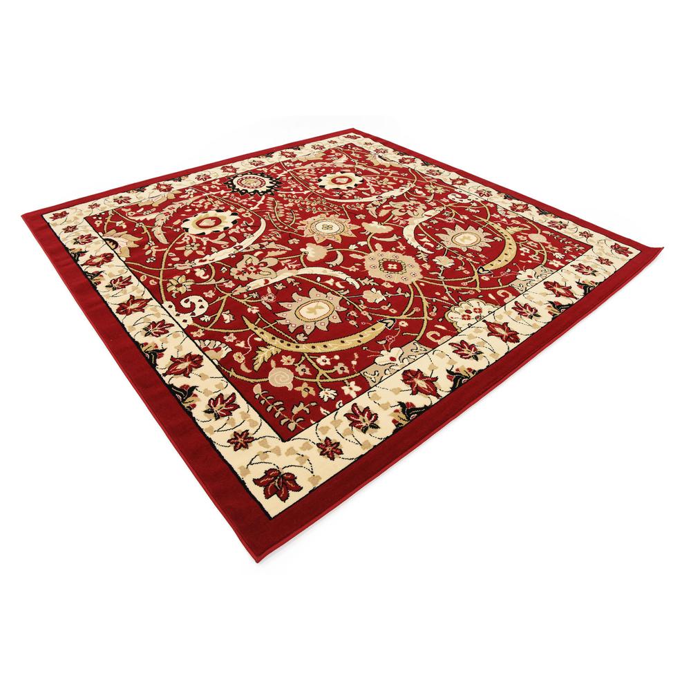 Cape Cod Espahan Rug, Red (8' 0 x 8' 0). Picture 3