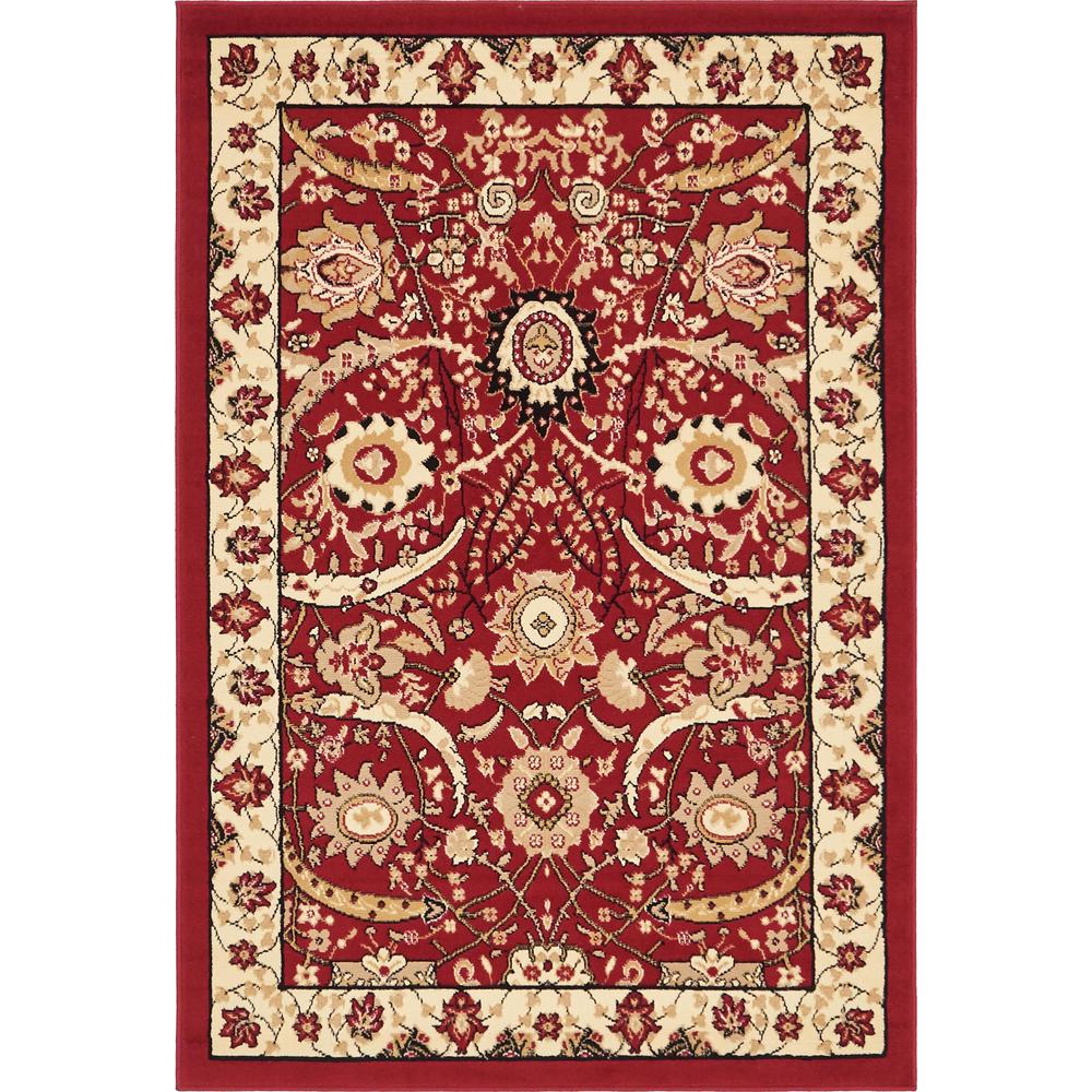 Cape Cod Espahan Rug, Red (4' 0 x 6' 0). Picture 1