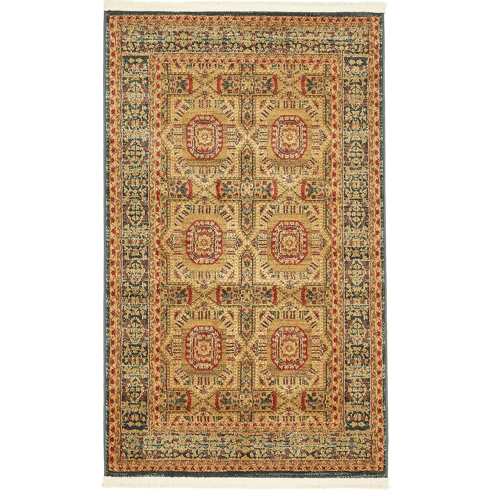 Lincoln Palace Rug, Blue (3' 3 x 5' 3). Picture 1