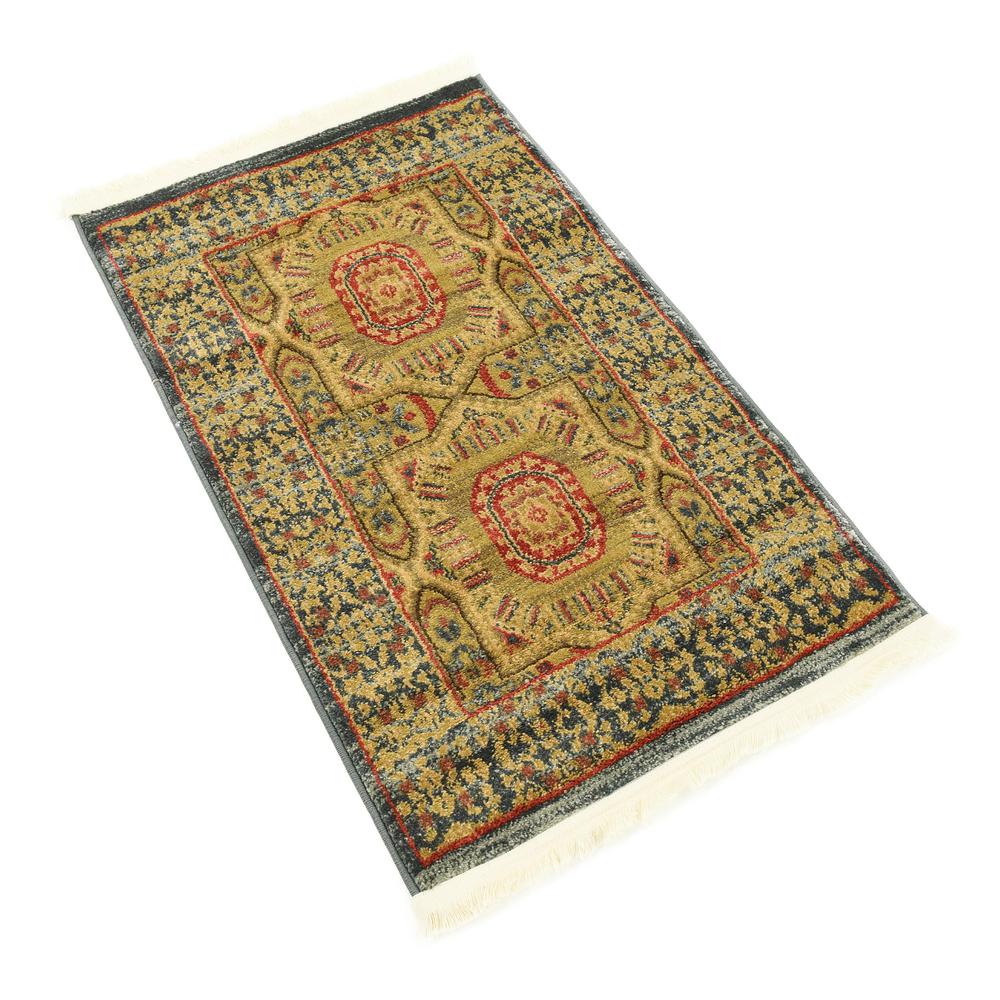 Lincoln Palace Rug, Blue (2' 0 x 3' 0). Picture 3