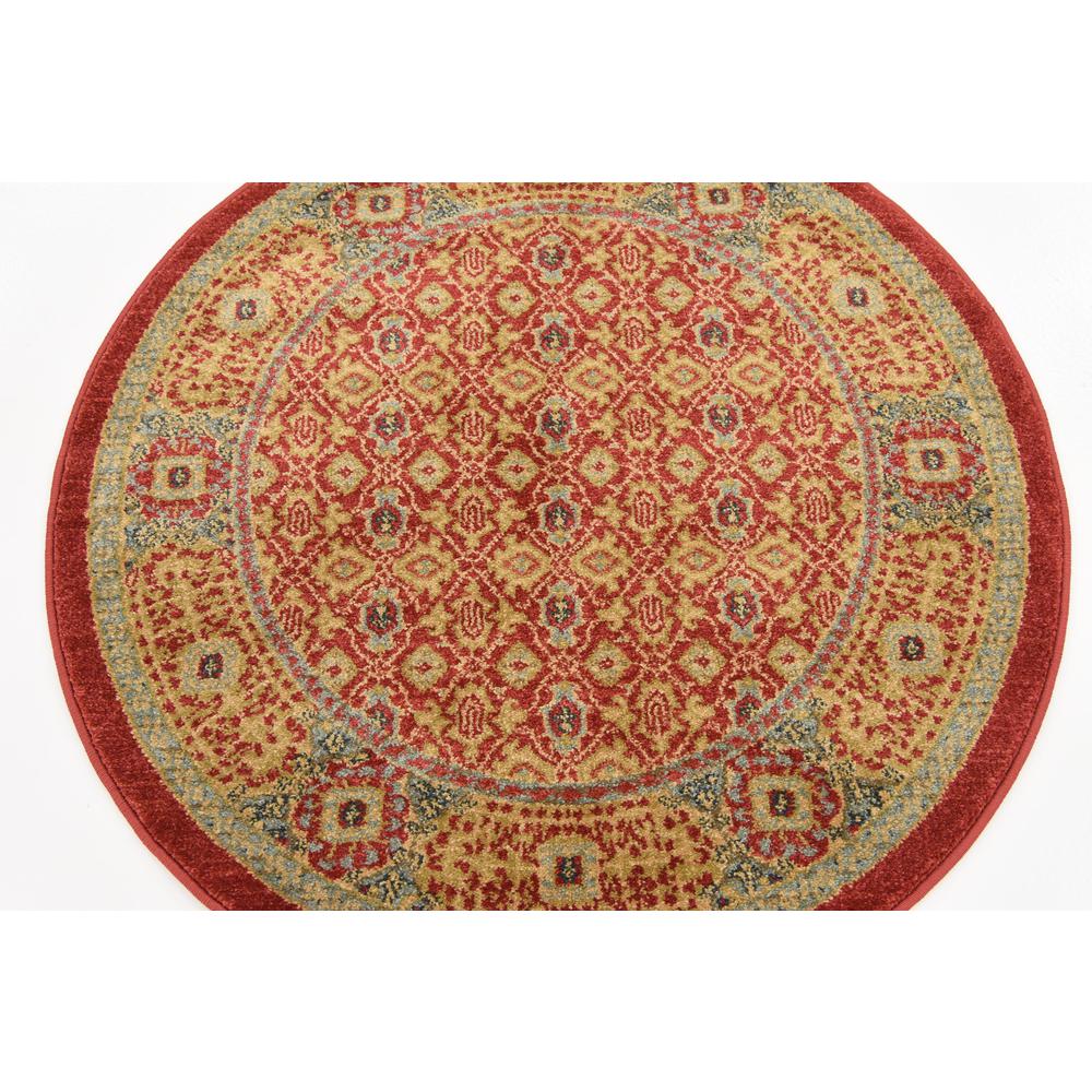 Jefferson Palace Rug, Red (3' 3 x 3' 3). Picture 4