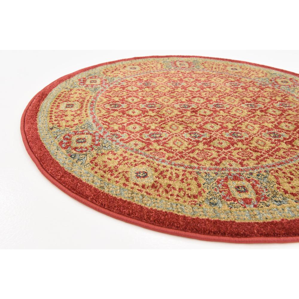 Jefferson Palace Rug, Red (3' 3 x 3' 3). Picture 6