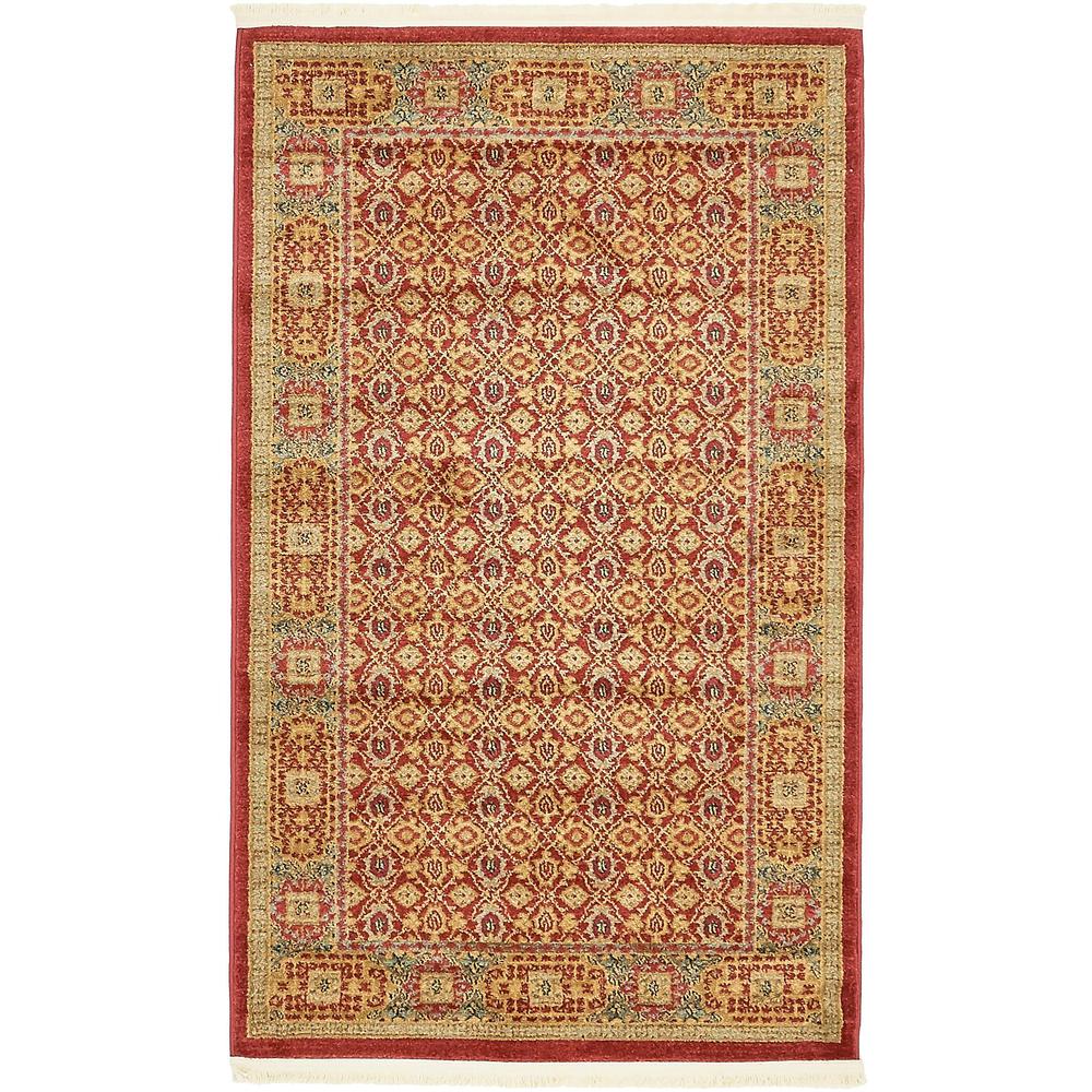 Jefferson Palace Rug, Red (3' 3 x 5' 3). The main picture.
