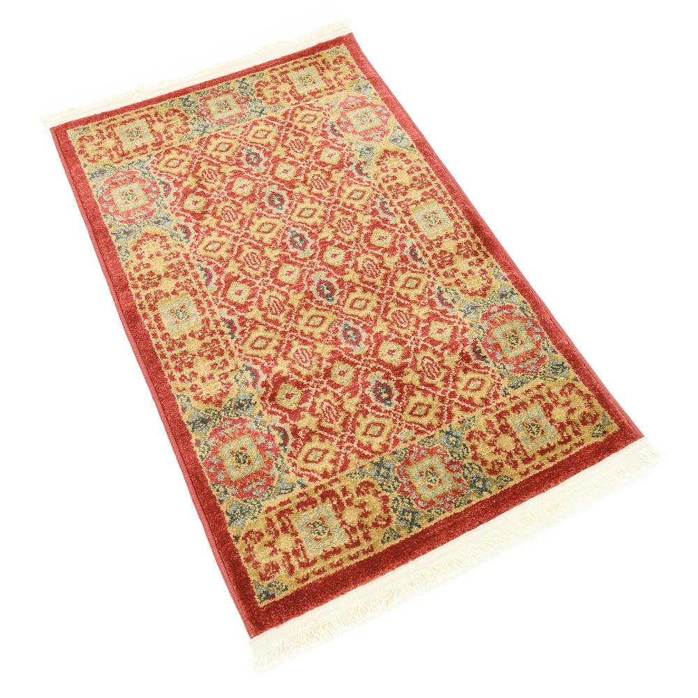 Jefferson Palace Rug, Red (2' 0 x 3' 0). Picture 3