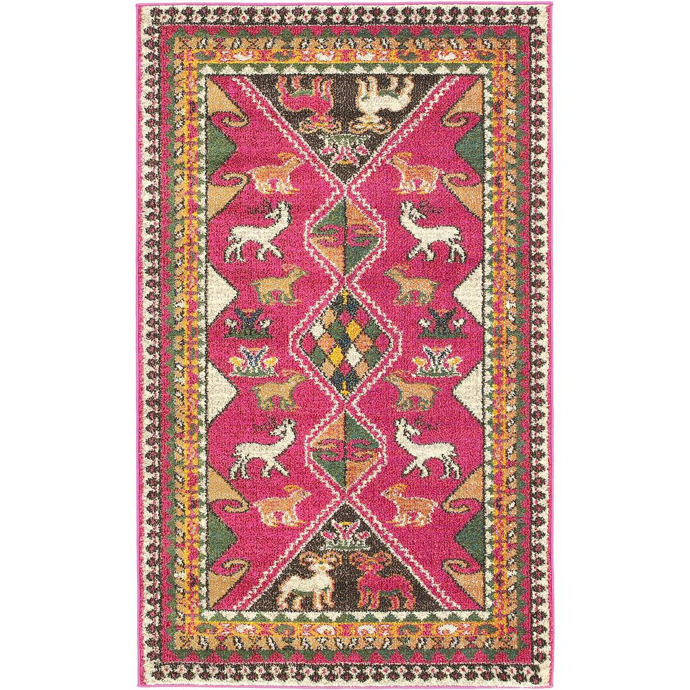 Cuyahoga Sedona Rug, Pink (3' 3 x 5' 3). Picture 1