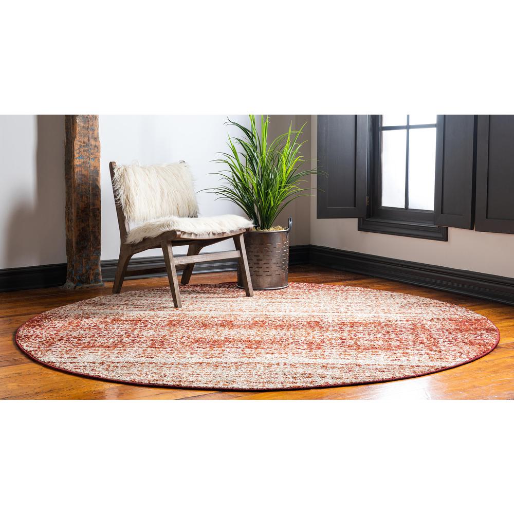 Autumn Traditions Rug, Terracotta (8' 0 x 8' 0). Picture 3