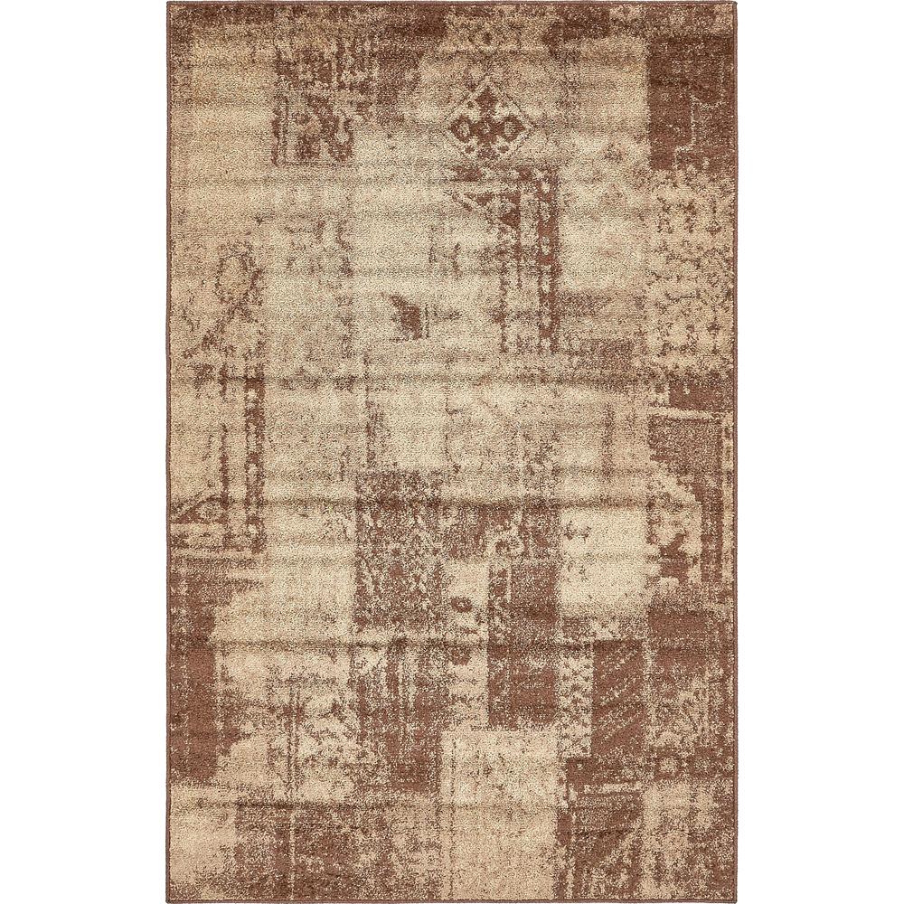 Autumn Plymouth Rug, Brown (5' 0 x 8' 0). Picture 1